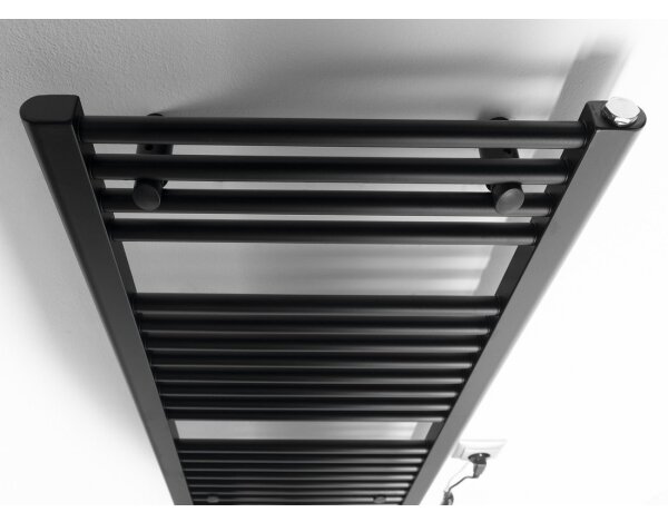 Aqualine - Koupelnový elektrický radiátor DIRECT-E 300W 96x45 cm matná černá