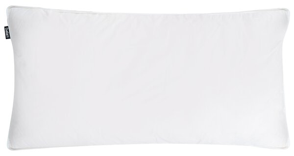 Polštář FELDBERG Vysoká 40 x 80 cm Kachní peří a chmýří Bílá