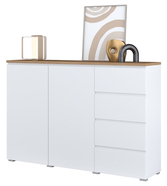 Komoda MODO typ 45 bílá/dub Mauvella