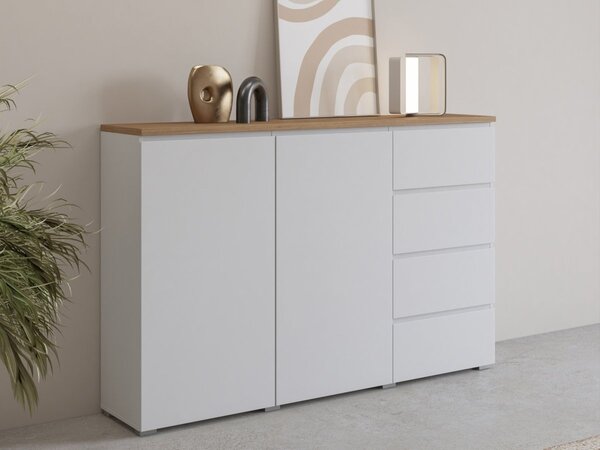 Komoda MODO typ 45 bílá/dub Mauvella