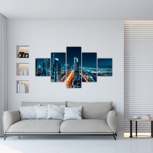 Obraz - Dubajská noc (125x70 cm)