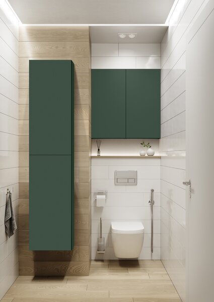 Elita For All skříňka 40x12.6x180 cm boční závěsná zelená RE030400067010