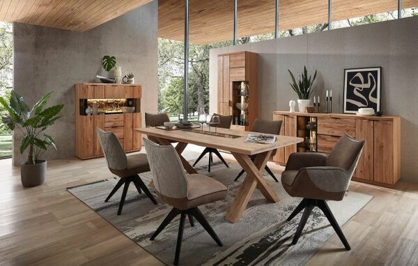 Nábytek do obývacího pokoje a jídelny ARCANA dining room_ divoký dub