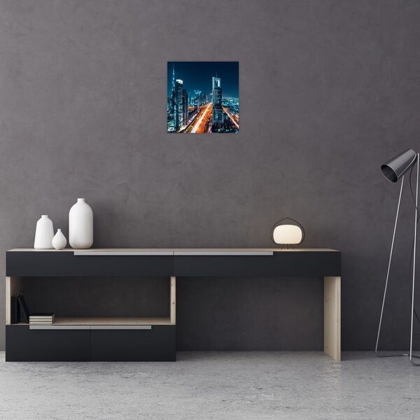 Obraz - Dubajská noc (30x30 cm)