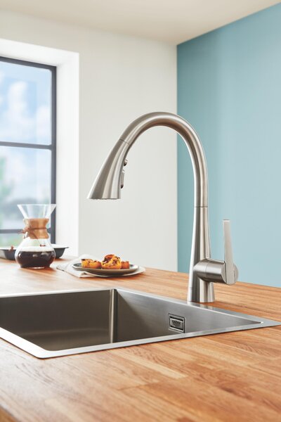 Grohe Zedra kuchyňská baterie stojící SuperSteel 32294DC2