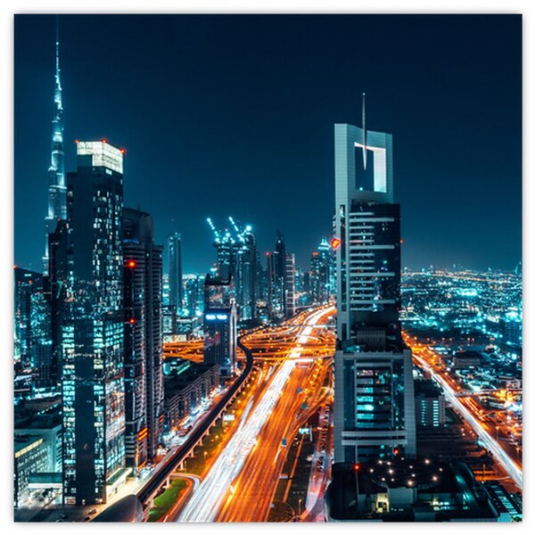 Obraz - Dubajská noc (30x30 cm)