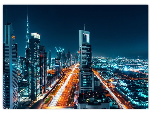 Obraz - Dubajská noc (70x50 cm)