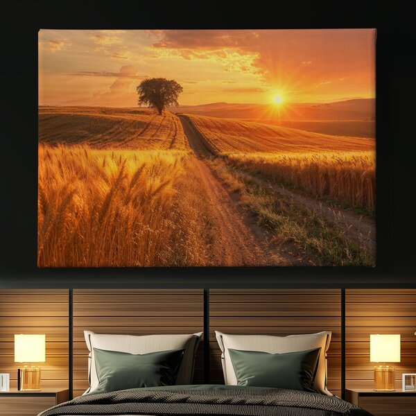 Obraz na plátně - Osamělý fešák u cesty FeelHappy.cz Velikost obrazu (šířka x výška): 40 x 30 cm