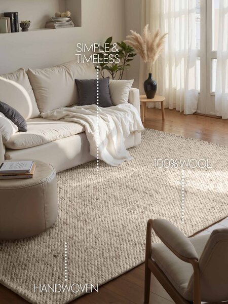 ELLE Decoration, Kusový koberec Lyon Beans 106316 Natural Cream Brown z kolekce Elle, 140x200, hnědá, ložnice