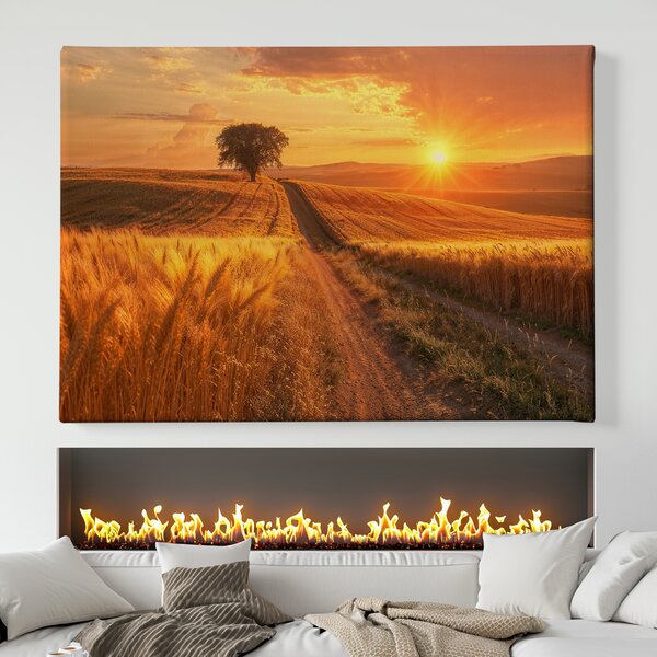 Obraz na plátně - Osamělý fešák u cesty FeelHappy.cz Velikost obrazu (šířka x výška): 40 x 30 cm