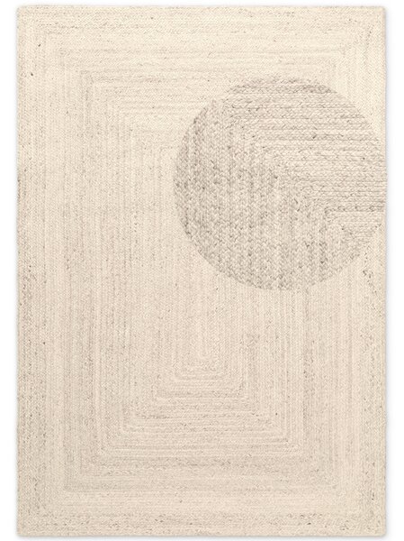 Hanse Home, Kusový koberec Juno 106323 White, 60x90, bílá, chodba / předsíň