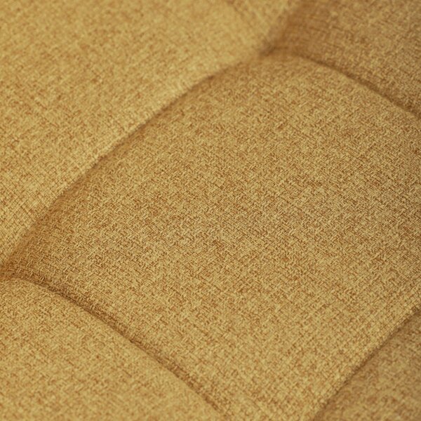 Jídelní židle FORMA – žlutá látka, černé kovové nohy