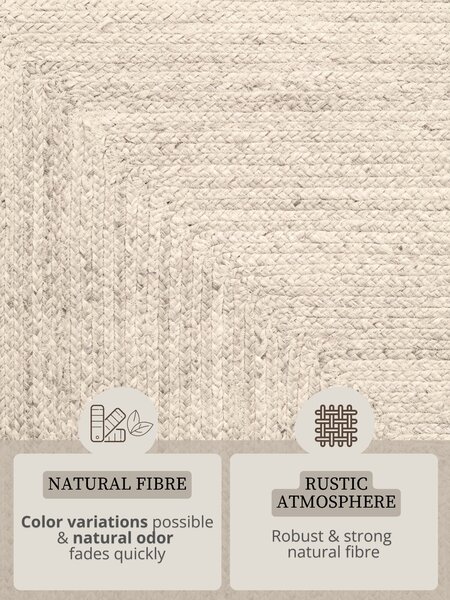 Hanse Home, Kusový koberec Juno 106323 White, 60x90, bílá, chodba / předsíň
