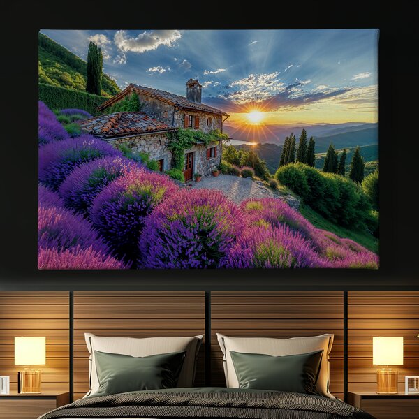 Obraz na plátně - Když levandule v Provence voní FeelHappy.cz Velikost obrazu: 40 x 30 cm