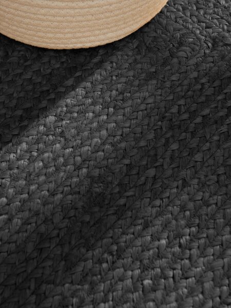 Hanse Home, Kusový koberec Juno 106324 Black, 60x90, černá, chodba / předsíň