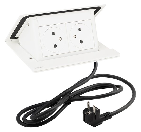 LEGRAND PopUp, 2x230V, 492633 bílá matná