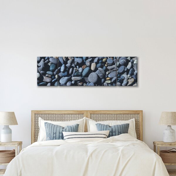 Obraz plážových oblázků (170x50 cm)