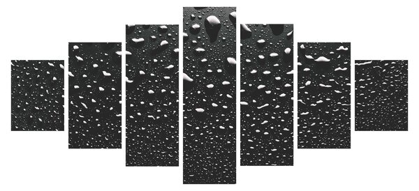 Obraz kapek vody (210x100 cm)