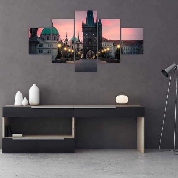 Obraz - Na Karlově mostě (125x70 cm)