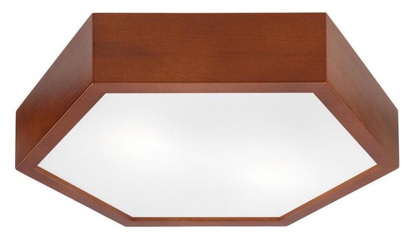 Stropní svítidlo HEX 2xE27/60W/230V pr. 43 cm borovice hnědá