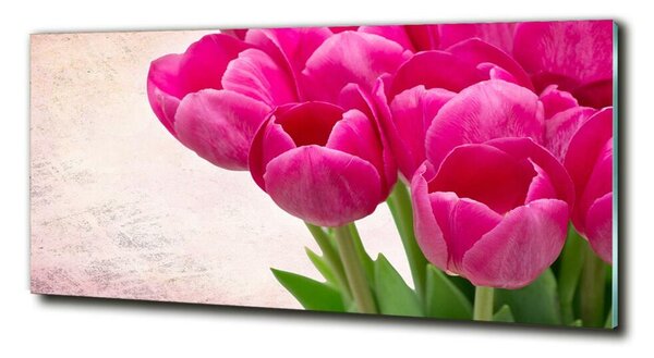 Foto-obraz fotografie na skle Růžové tulipány osh-90952565