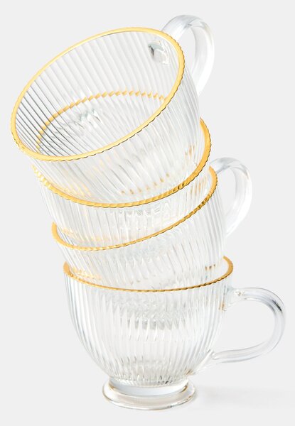 Sinsay - Skleněné hrnky 4 pack - clear