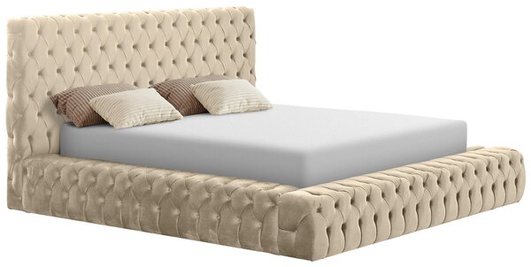 ČALOUNĚNÁ POSTEL, 180/200 cm, přírodní barvy Livetastic - Postele s úložným prostorem, Online Only