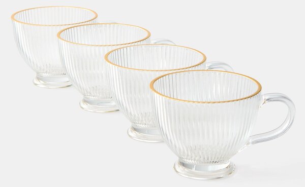 Sinsay - Skleněné hrnky 4 pack - clear