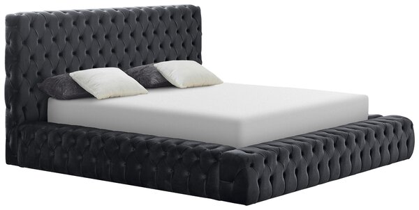ČALOUNĚNÁ POSTEL, 180/200 cm, šedá Livetastic - Postele s úložným prostorem, Online Only