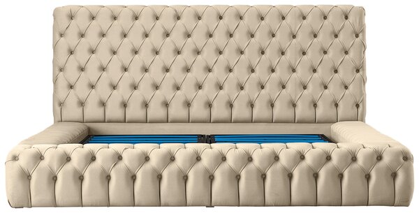 ČALOUNĚNÁ POSTEL, 180/200 cm, přírodní barvy Livetastic - Postele s úložným prostorem, Online Only
