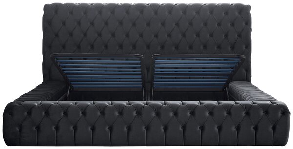 ČALOUNĚNÁ POSTEL, 180/200 cm, šedá Livetastic - Postele s úložným prostorem, Online Only