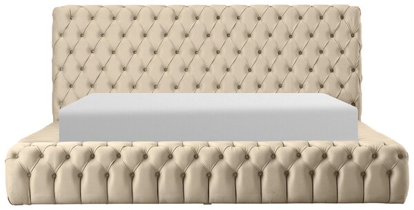 ČALOUNĚNÁ POSTEL, 180/200 cm, přírodní barvy Livetastic - Postele s úložným prostorem, Online Only