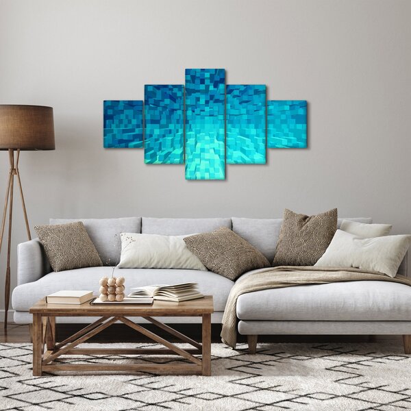 Obraz - abstraktní kostky (125x70 cm)