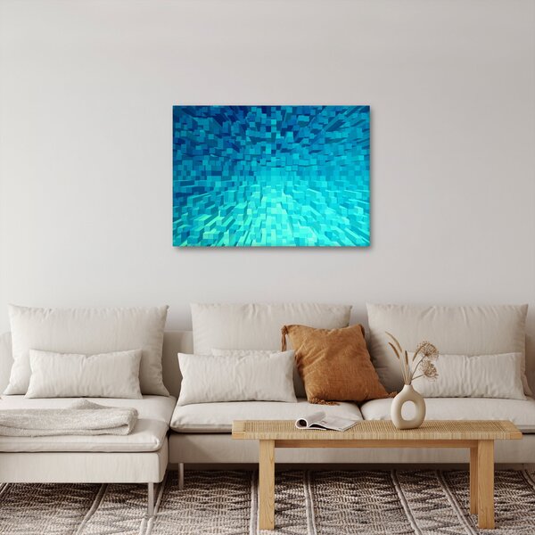Obraz - abstraktní kostky (70x50 cm)