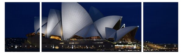 Obraz nočního Sydney (170x50 cm)