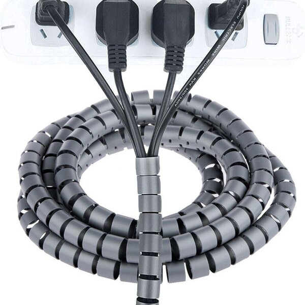 Spirálový organizér kabelů - 2 m, průměr 2 cm
