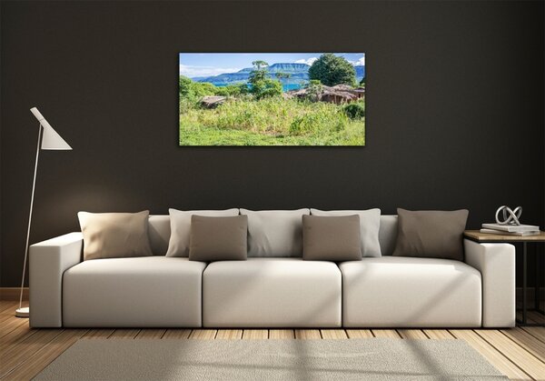 Moderní skleněný obraz z fotografie Jezero Malavi osh-91343567