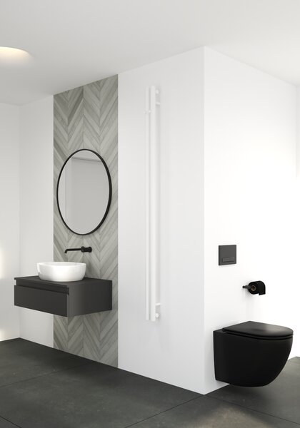 Oltens Stang koupelnový radiátor designově 180x9.5 cm bílá 55010000