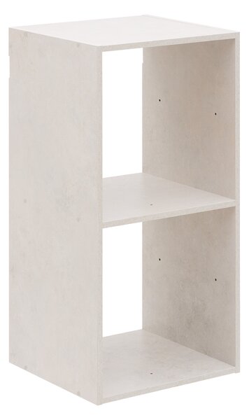 Modulární regál 2 přihrádky, 34,5 x 32 x 67,5 cm - béžový
