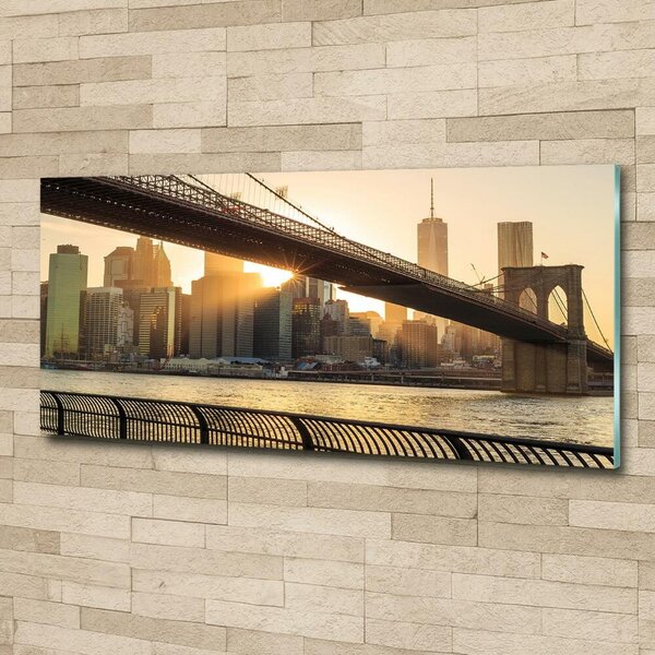 Foto obraz sklo tvrzené Brooklynský most osh-91387944