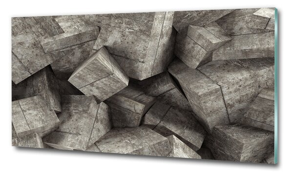 Fotoobraz na skle Betonové krychle osh-91388202