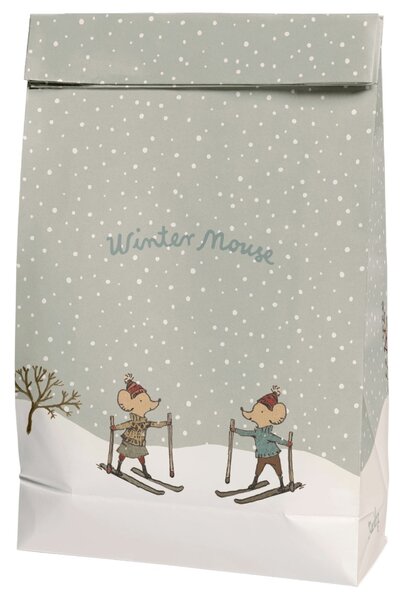 Papírový sáček Winter Mouse – set 5 ks