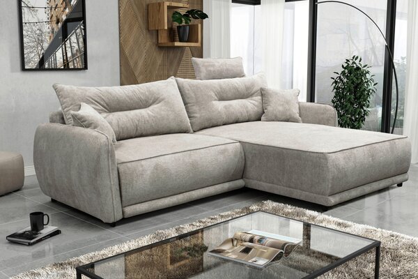 ROHOVÁ SEDAČKA, textil, šedavě hnědá MID.YOU - Sedací soupravy, Online Only