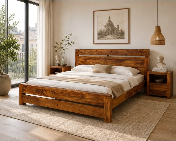Postel Gani 180x200 z indického masivu palisandr