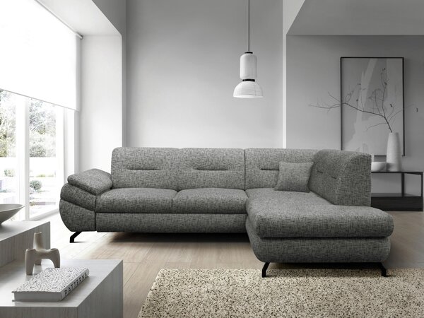 ROHOVÁ SEDAČKA, textil, šedá MID.YOU - Sedací soupravy, Online Only