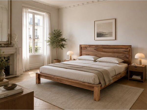 Postel Kali 160x200 z indického masivu palisandr