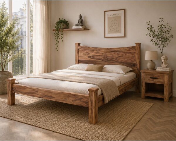 Postel Rami 160x200 z indického masivu palisandr