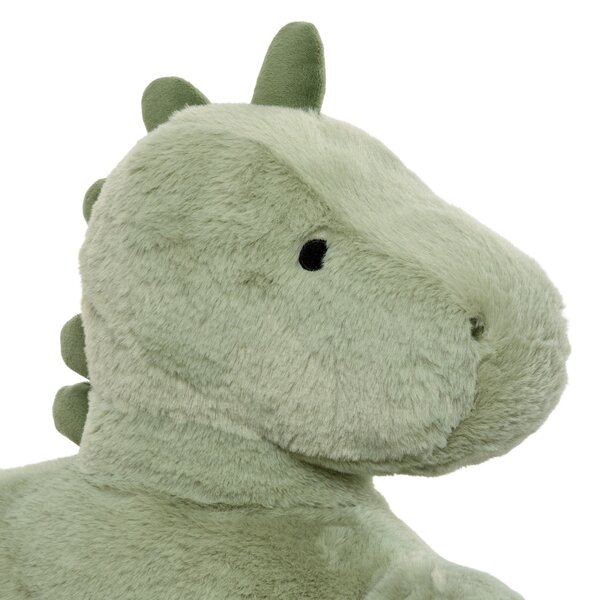 Dětské plyšové křeslo DINO, 48 x 45 x 42 cm - zelený