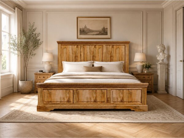 Postel Guru 180x200 z masivu mango
