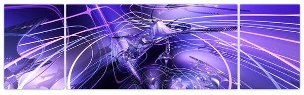 Obraz technické abstrakce (170x50 cm)